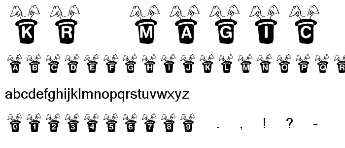 KR Magic Rabbit font